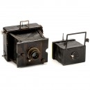 Liliput 6,5 x 9 and Klapp-Camera 9 x 12 by Ernemann