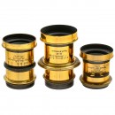 3 Brass Lenses from England