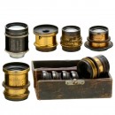 Lot of Brass Lenses, 1880 onwards