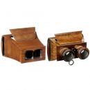 2 French Stereo Viewers 9 x 18, c. 1970
