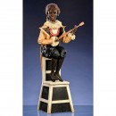 Rare Large Banjo Player Automaton by Gustave & Henry Vichy, c. 1