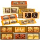 100 French-Tissue Stereo Cards of 9 x 18 cm