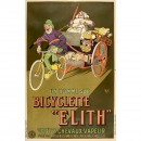 Bicyclette Elith Original Poster, c. 1910