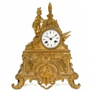 Fire-gilded French Mantel Clock, c. 1860