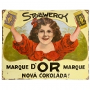Stollwerk Enamel Advertising Sign, c. 1914