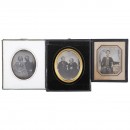 3 Daguerreotypes (1/6 Plate), c. 1845-50