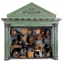 Tin Toy Kitchen with Accessories by Rock & Graner, mid-19th Cent