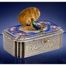 Fine Silver-Gilt and Enamel Singing Bird Box Automaton by Charle