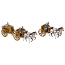 2 Penny Toys: Military Horse-Drawn Carriages, c. 1920