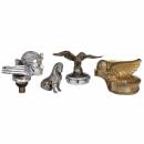 4 Early American Hood Ornaments, c. 1927