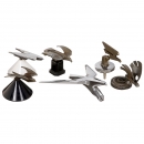 6 Eagle Hood Ornaments, 1930-1960