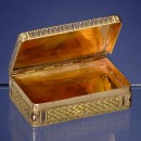 Fine 18-Carat Gold and Enamel Musical Snuff Box, c. 1820