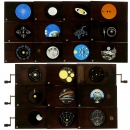 21 Hand-Painted Astronomical Magic Lantern Slides