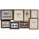 8 Zeppelin, Ballooning and Aeronautical Prints and Drawings