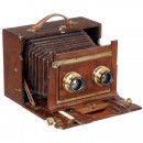 French Stereo Field Camera, c. 1910