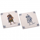 2 Tiles depicting Magic Lanternists