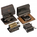3 Spoked-Wheel Calculating Machines and 1 Typewriter, c. 1925/30