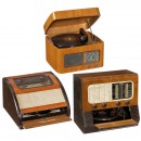 3 Radios with Record-Players