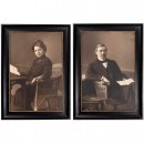 2 Photographic Portraits 77 x 108 cm, c. 1910–20