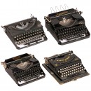 4 Portable Typewriters, c. 1935