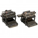 2 Remington Typewriters, c. 1906