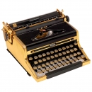 Royal Quiet Deluxe Gilt-Finish Typewriter, 1948