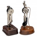 2 French Table Telephones, c. 1920
