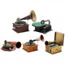 5 Toy Gramophones