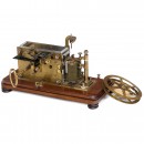 French Brass Morse Telegraph by Digney, c. 1880