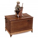Reed Barrel Organ with Monkey Automton, c. 1870 and Mid-20th Cen