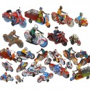 Group of Tin-Toy Motorcycles, c. 1960-70