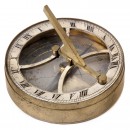 Russian Brass Pocket Equinoctial Sundial, c. 1880