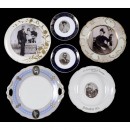 6 Porcelain Plates with Photographs