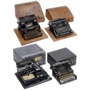 4 German Typewriters