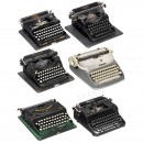 6 German Portable Typewriters