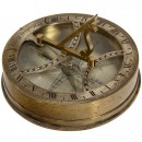 English Pocket Compass Sundial, c. 1840