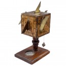 Cube Sundial with Compass by Beringer, c. 1800