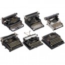 Six Portable Typewriters