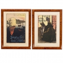 2 Original Lithographs from the Series Les Maitres de l'Affiche
