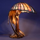 Flying Lady Table Lamp by Peter Behrens