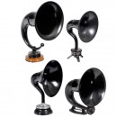 Four Radio Horn-Type Loudspeakers