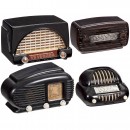 Four Small Bakelite Radios
