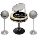 Weltron 2007 Stereo System with Two Grundig Spherical Loudspeake