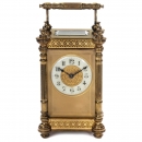 French Gilt-Brass Carriage Clock, c. 1880