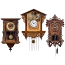 Three Black Forest Clocks