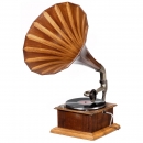 Gramophone with Wood Horn, c. 1914