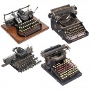 4 American Typewriters