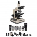 Olympus BH2 Trinocular Microscope with Extensive Accessories, c.