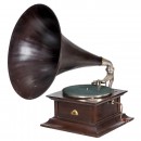 HMV Gramophone with Wood Horn, c. 1918