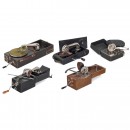 5 Small Portable Gramophones, c. 1925